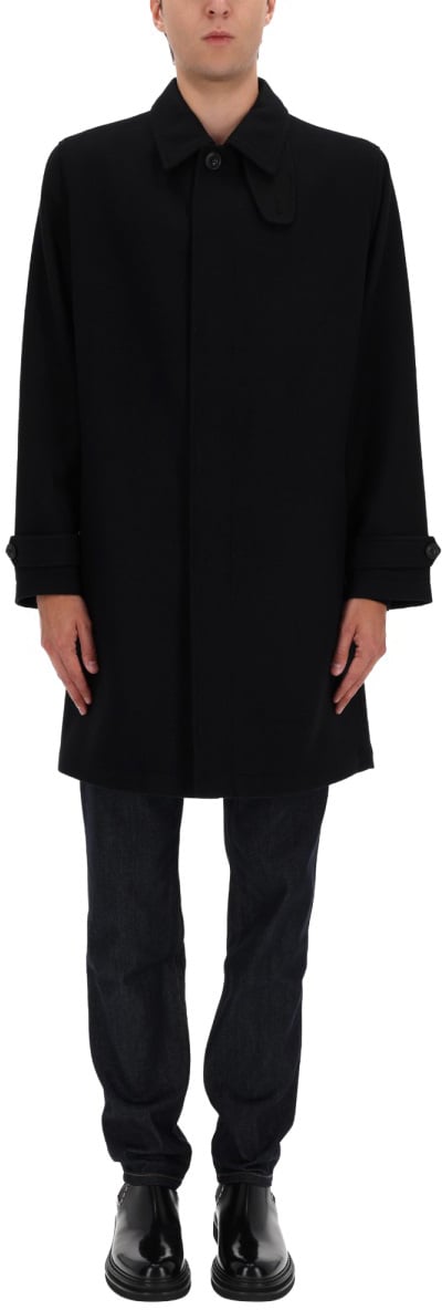 Hugo SHORT WOOL COAT Zwart