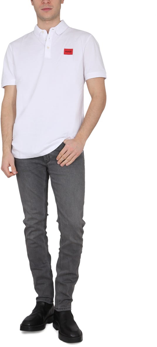 Hugo POLO WITH LOGO PATCH Wit