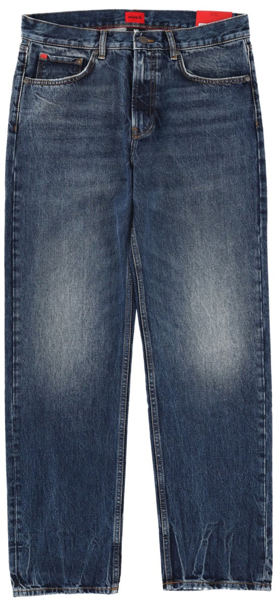 Hugo COTTON DENIM JEANS Blauw