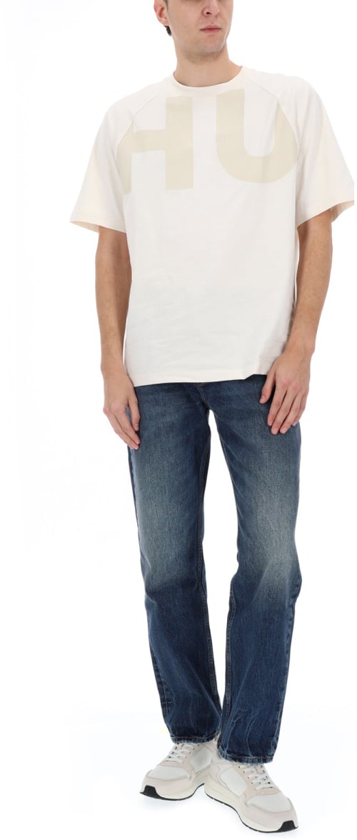 Hugo COTTON DENIM JEANS Blauw