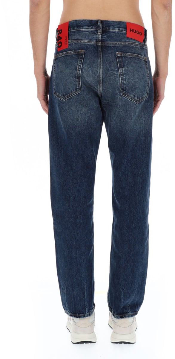 Hugo COTTON DENIM JEANS Blauw
