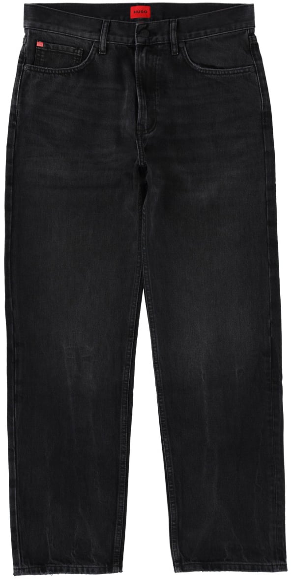 Hugo JEANS WITH LOGO PATCH Grijs