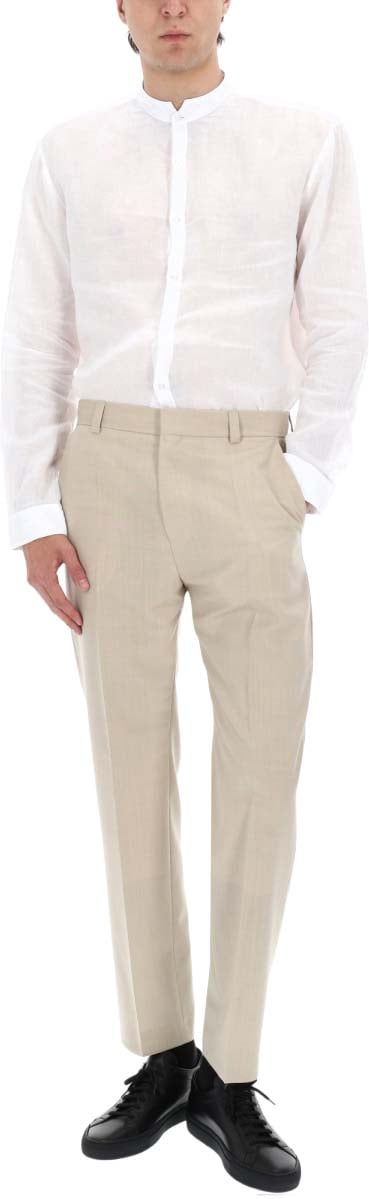 Hugo CAMICIA IN LINO Wit