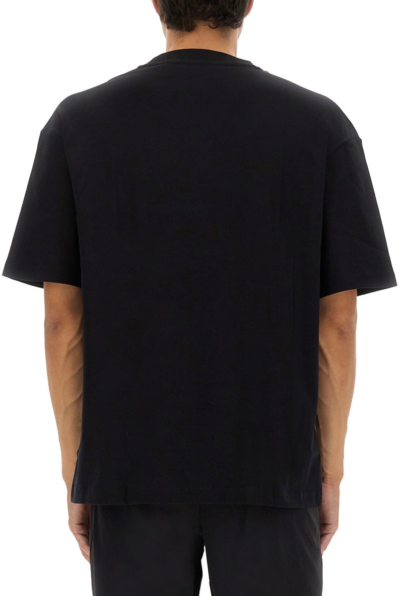 Hugo OVERSIZED LOGO T-SHIRT Zwart