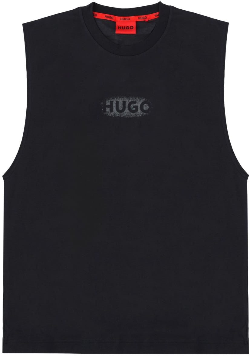 Hugo TOP CON LOGO Zwart