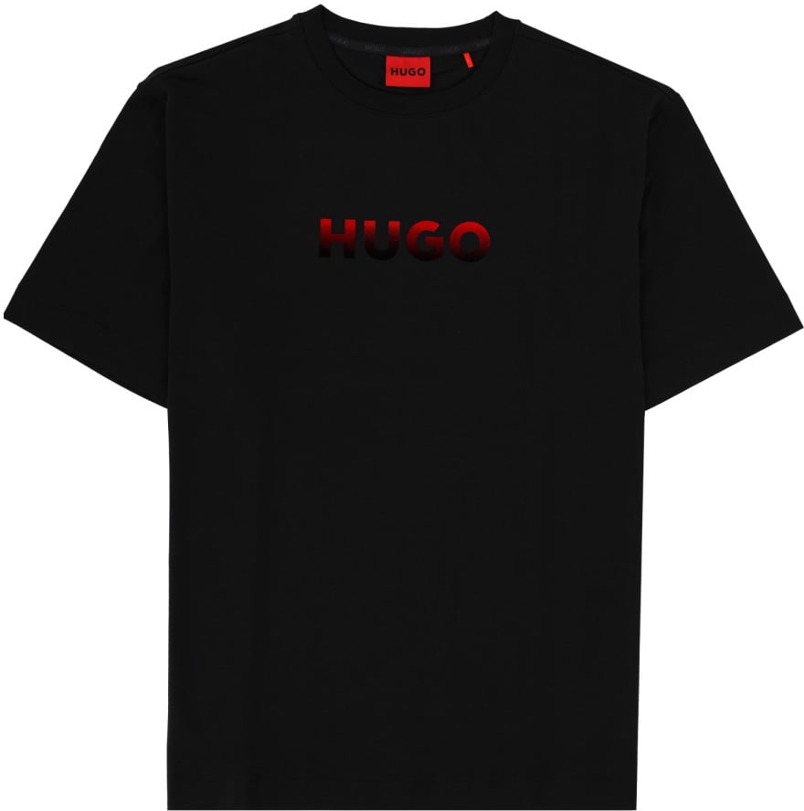 Hugo T-SHIRT WITH LOGO Zwart