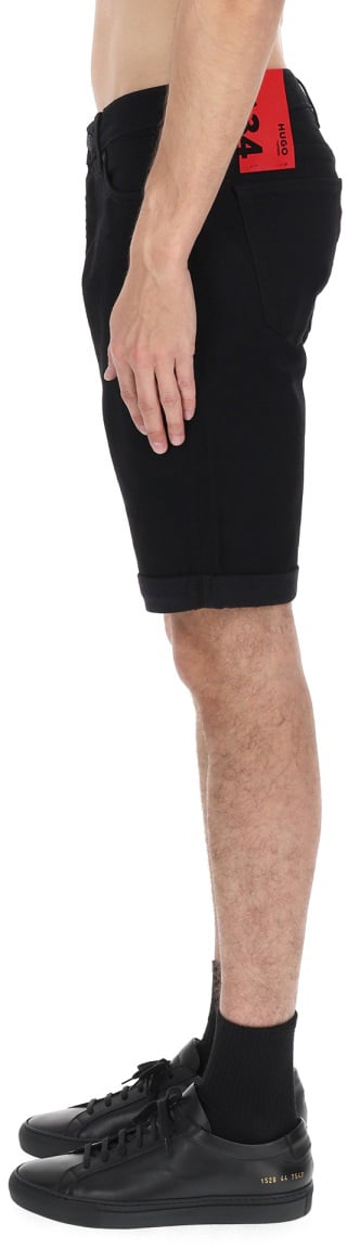 Hugo SHORTS CON PATCH LOGO Zwart