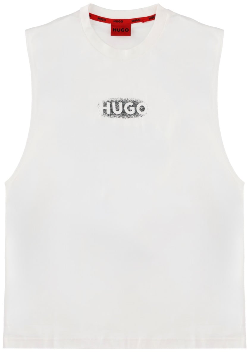 Hugo TOP CON LOGO Wit