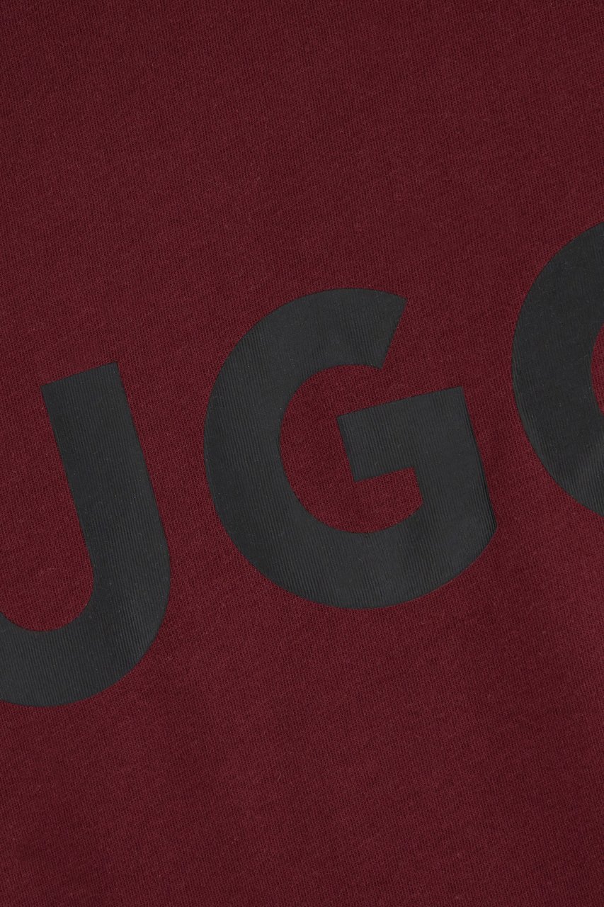 Hugo Hugo Burgundy cotton t-shirt Rood