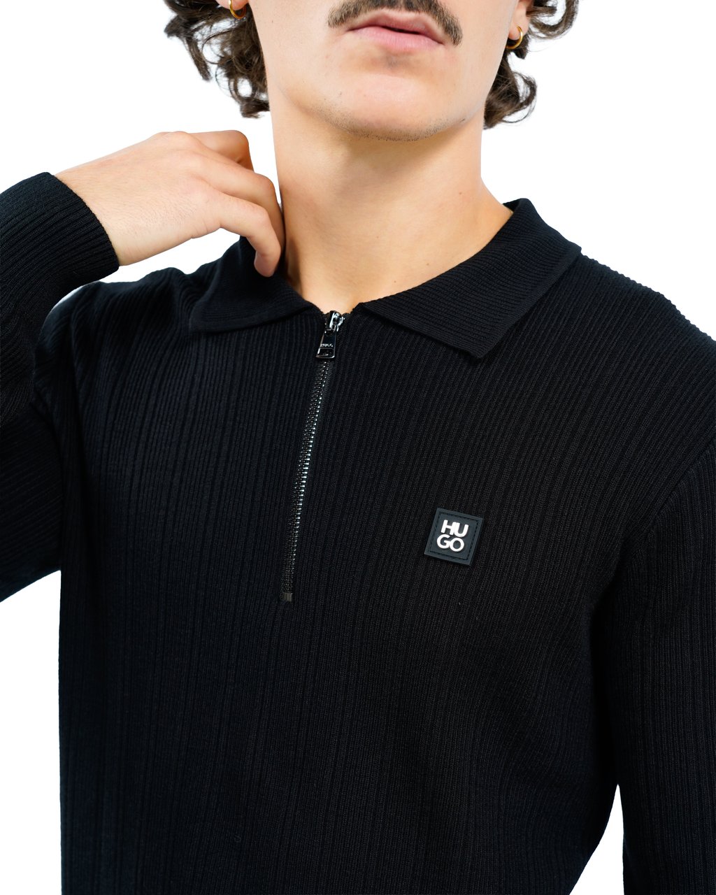 Hugo Sastoro Knit Polo Zwart