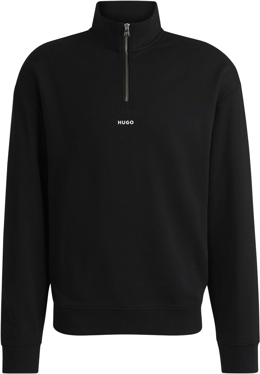 Hugo Durty244 Half Zip Sweater Zwart