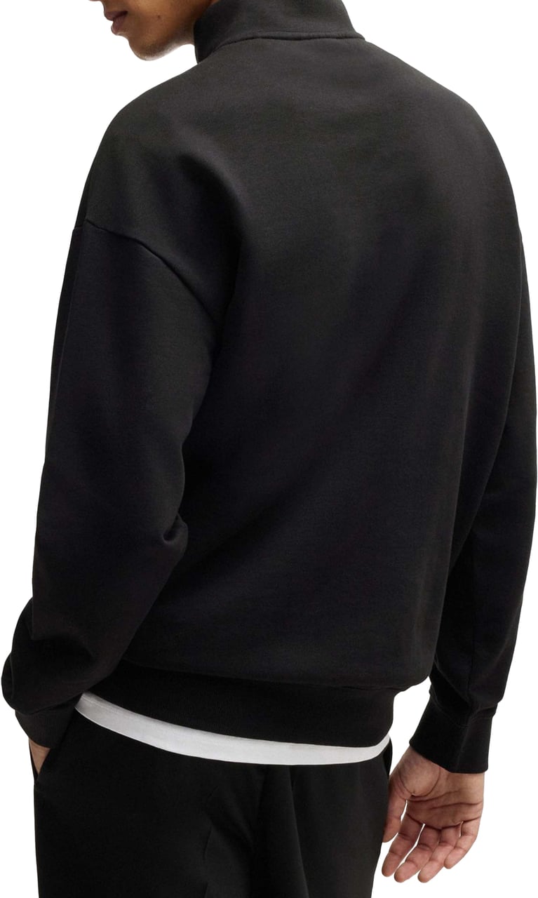 Hugo Durty244 Half Zip Sweater Zwart
