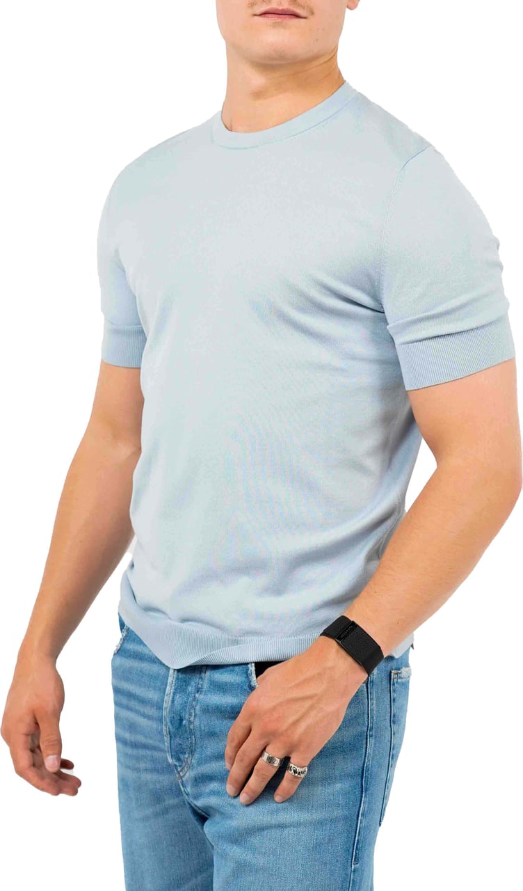 Hugo San Carl Knitwear Blauw