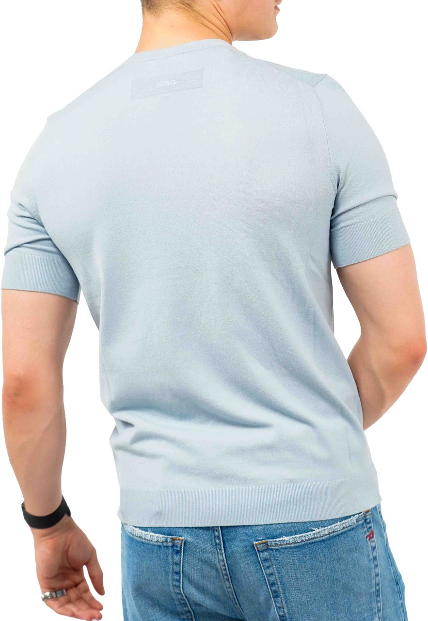 Hugo San Carl Knitwear Blauw