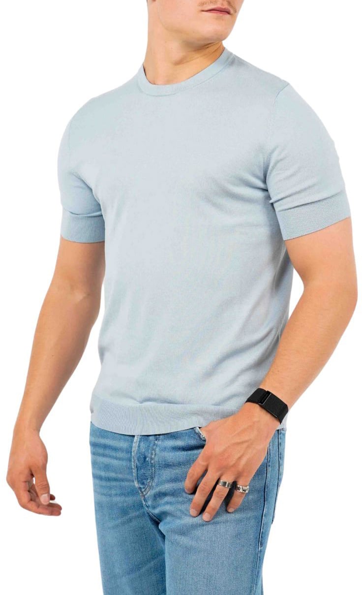 Hugo San Carl Knitwear Blauw