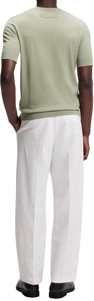 Hugo San Carl Knit T-Shirt Groen