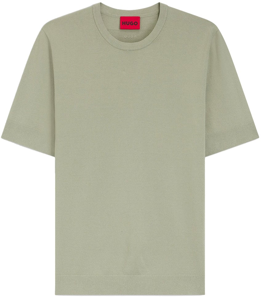 Hugo San Carl Knit T-Shirt Groen