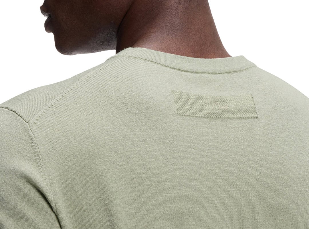 Hugo San Carl Knit T-Shirt Groen
