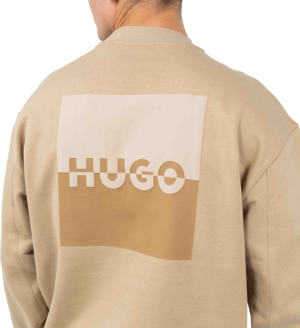 Hugo Dusplited Hoodie Beige