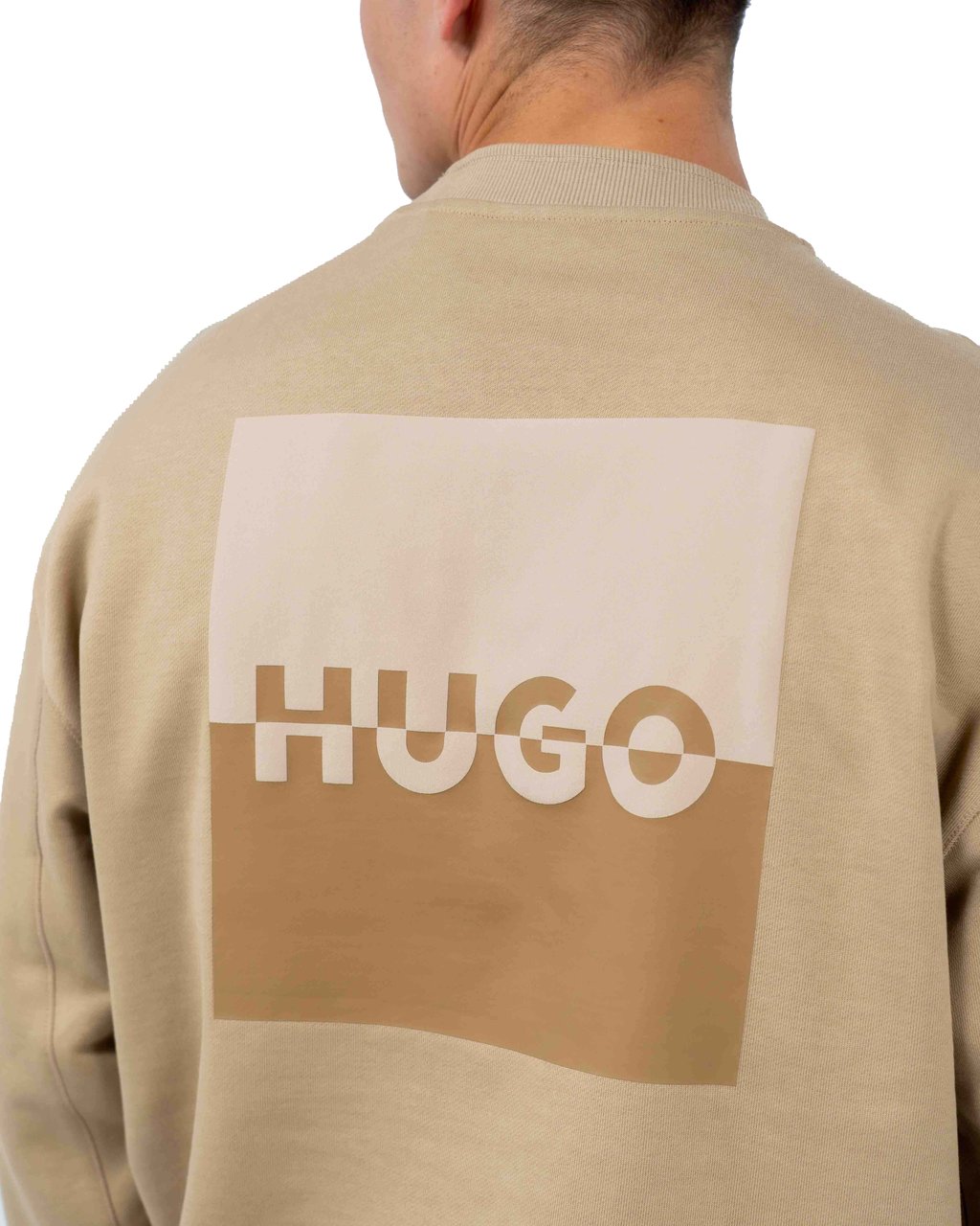 Hugo Dusplited Hoodie Beige