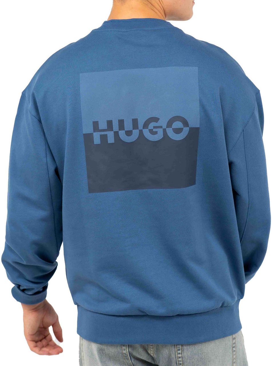 Hugo Dusplited Sweater Blauw