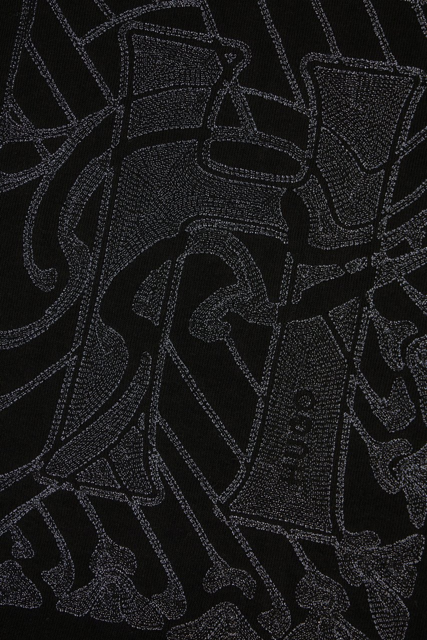 Hugo Hugo Black cotton sweatshirt Zwart