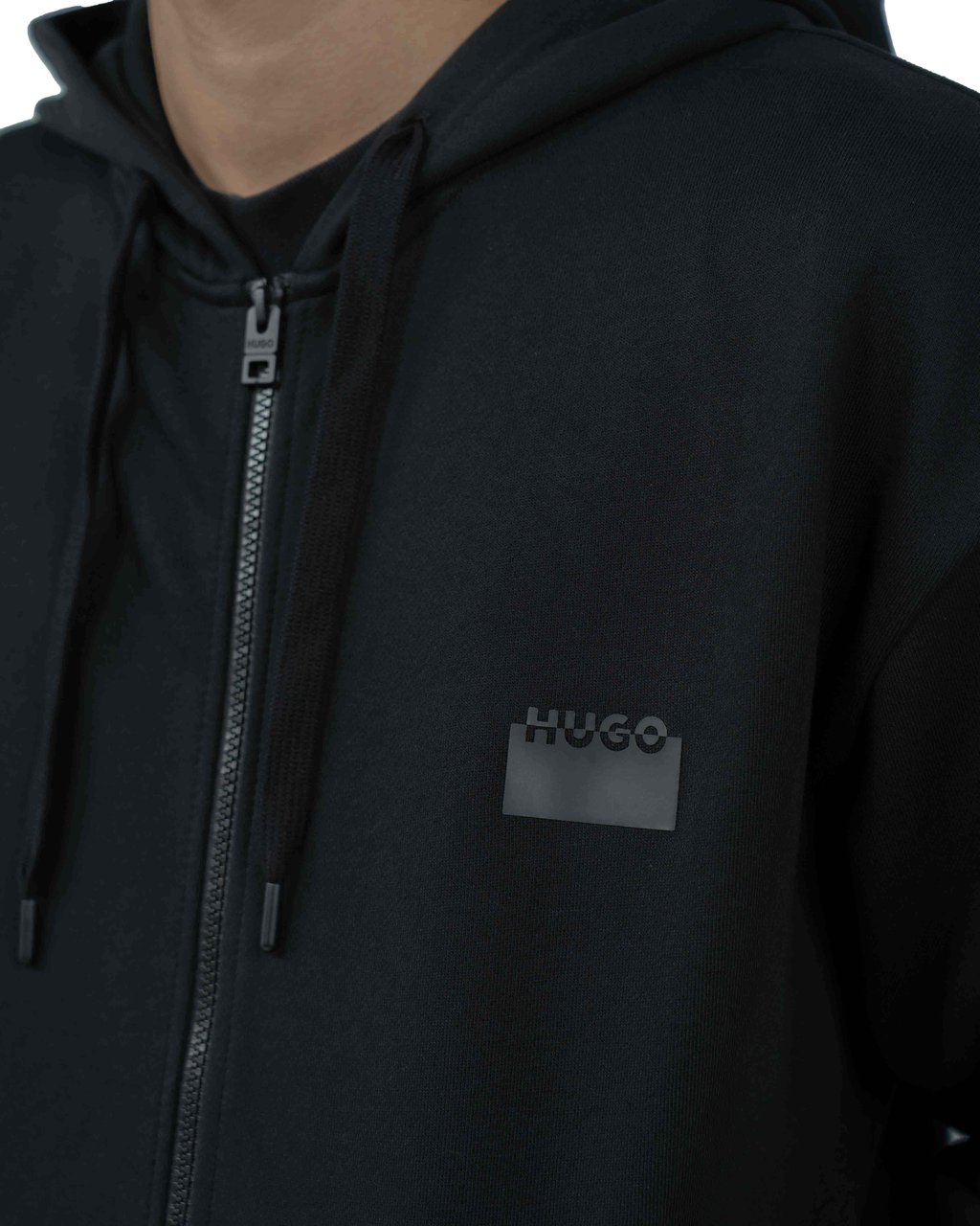 Hugo Delastomer Vest Zwart