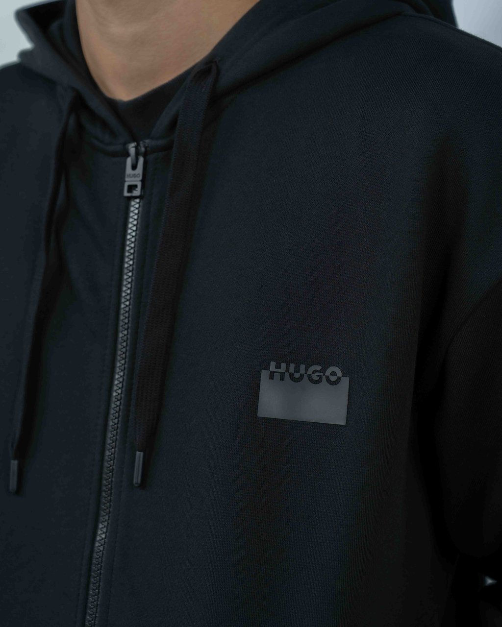 Hugo Delastomer Vest Zwart