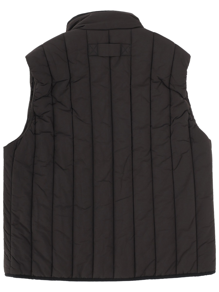 Hugo Breno Quilted Padded Interior Vest Zwart