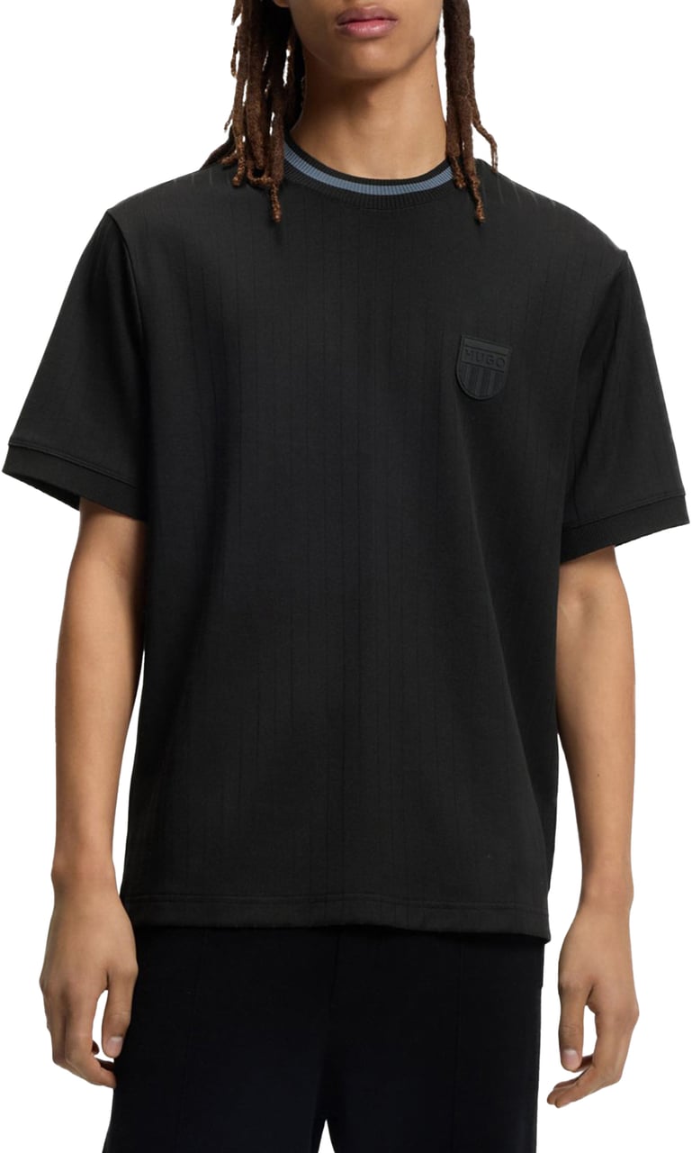 Hugo Davros T-Shirt Zwart