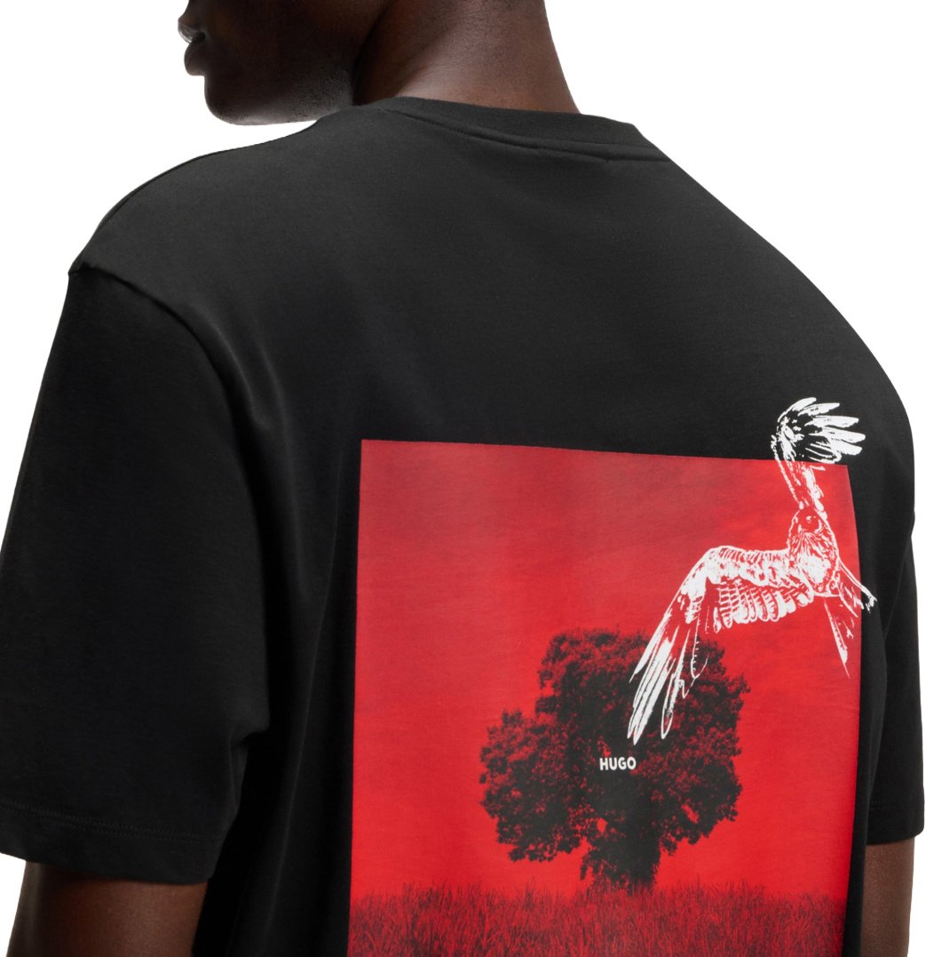 Hugo Derlyns T-Shirt Zwart