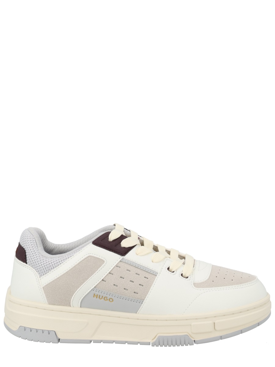 Hugo Yarrow Premium Polyester Cream Sneakers Neutraal