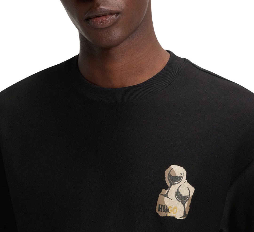 Hugo Detzi T-Shirt Zwart