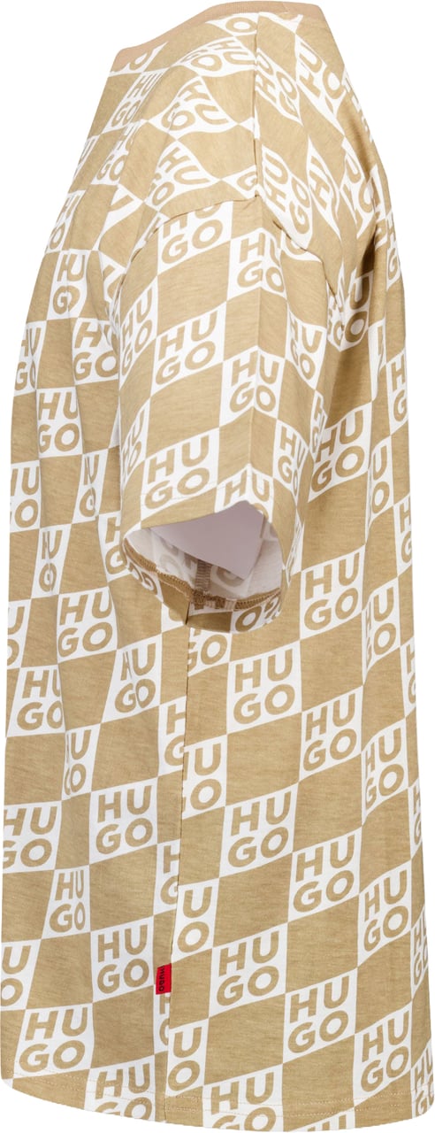 HUGO Kinder Jongens T-Shirt In Beige Beige