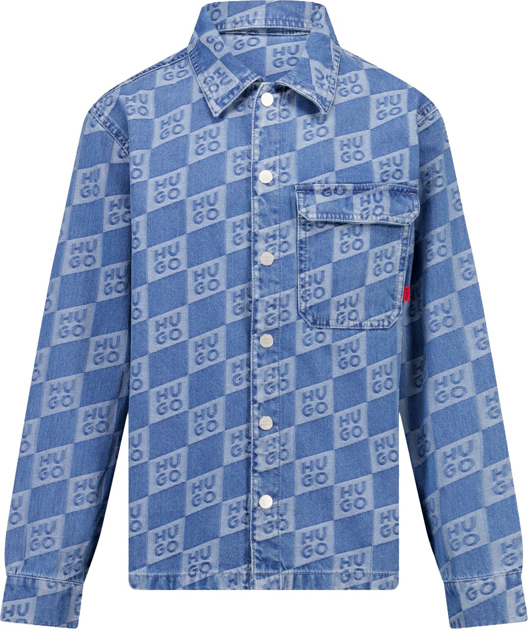 Hugo HUGO Kinder Jongens Blouse In Jeans Blauw
