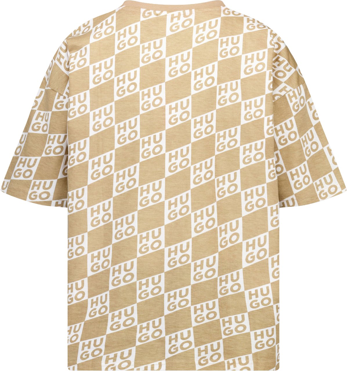 Hugo HUGO Kinder Jongens T-Shirt In Beige Beige