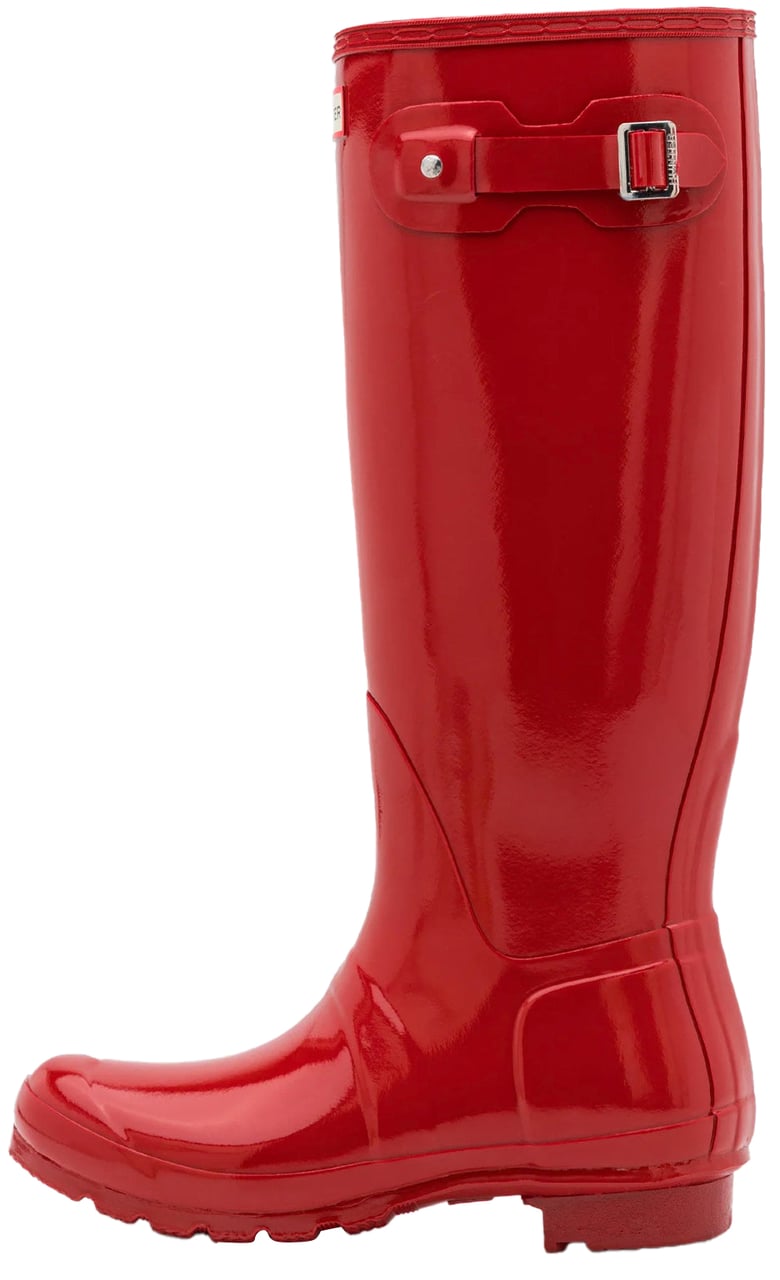 Hunter Tall Boots Womens Original Gloss Military Red Divers