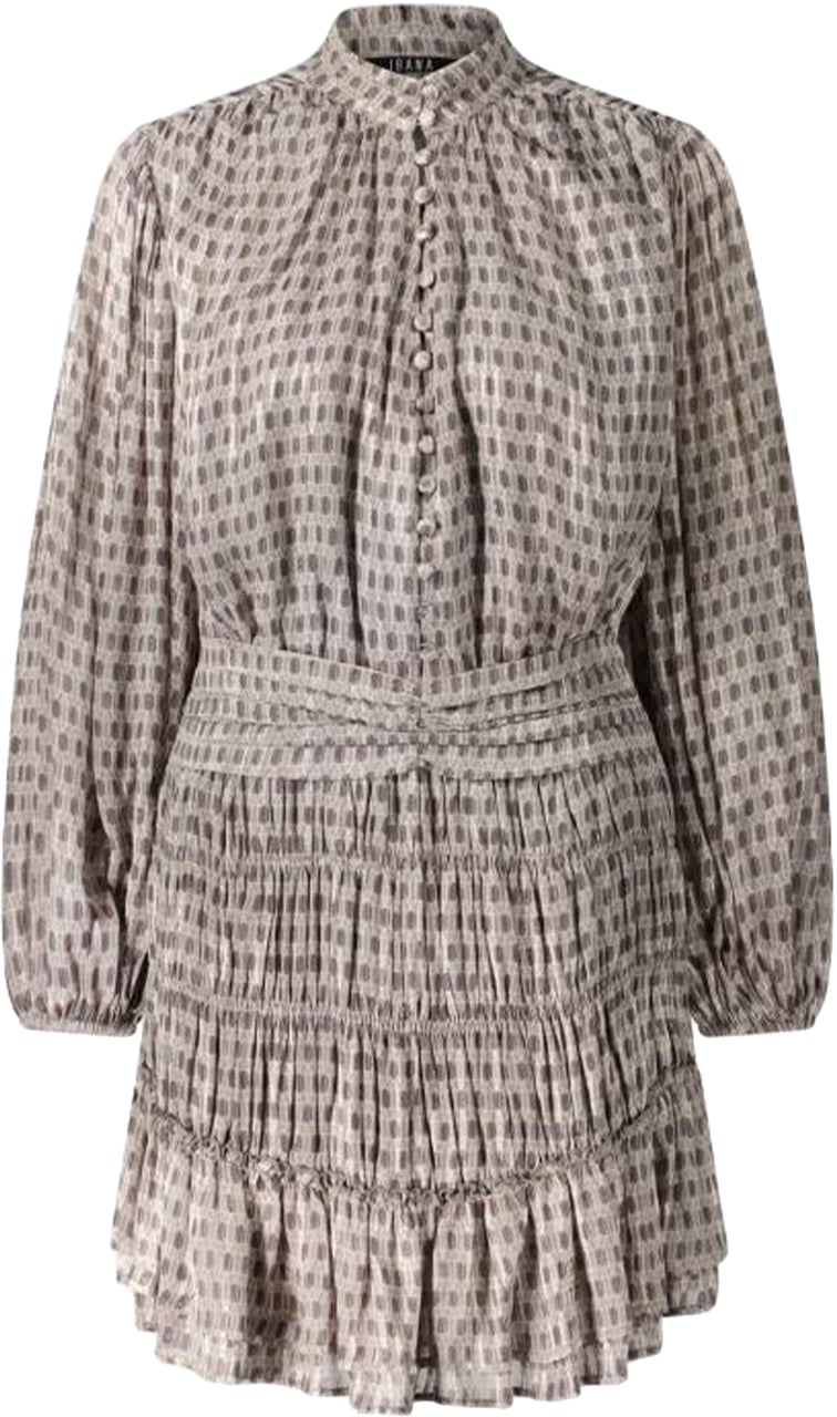 Ibana Ibana Daxin Jurken Taupe 302340072 Daxin Lurex Taupe
