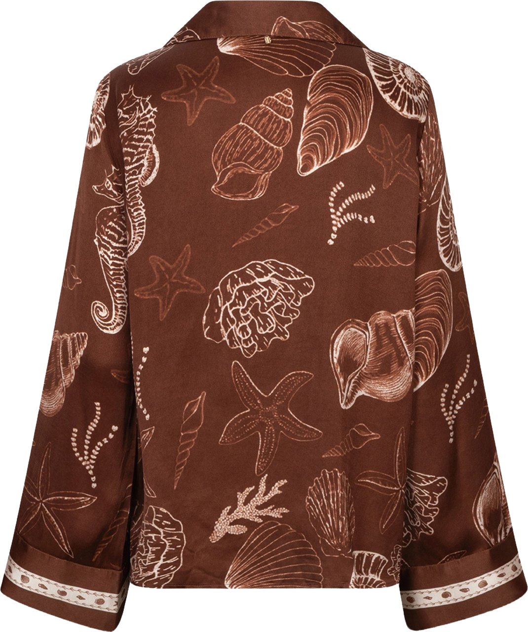 Ibana Tarya Shell Blouses Donkerbruin 302620181 Bruin