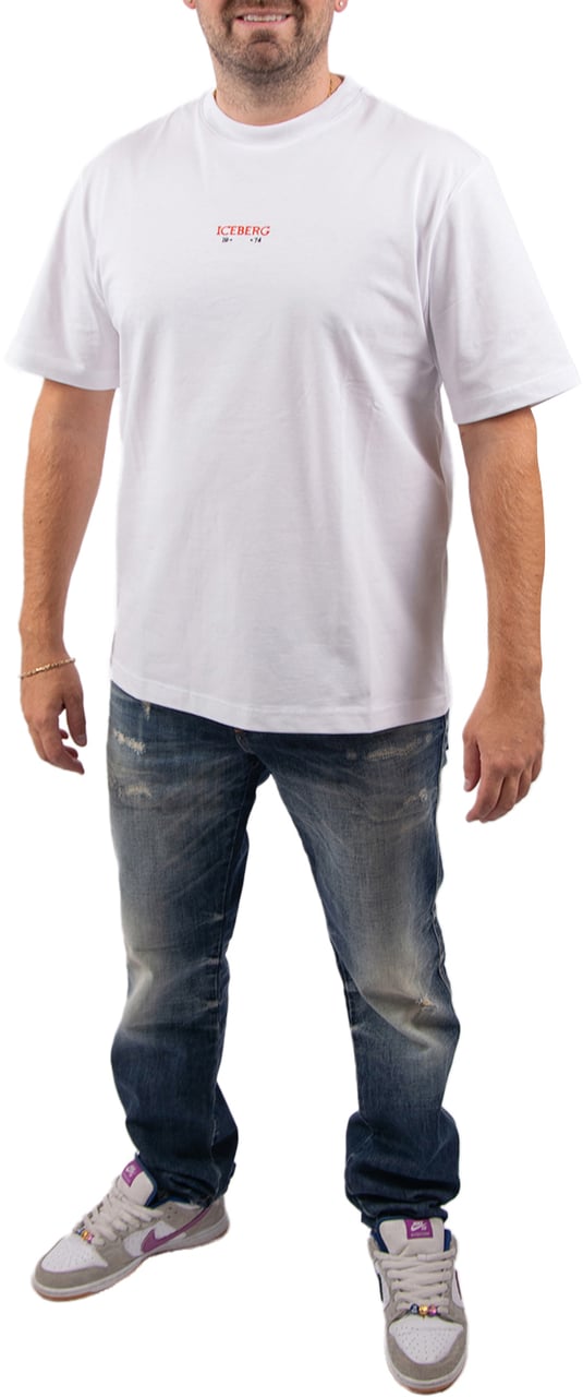 Iceberg Iceberg Charlie Brown Back-Print T-Shirt Wit