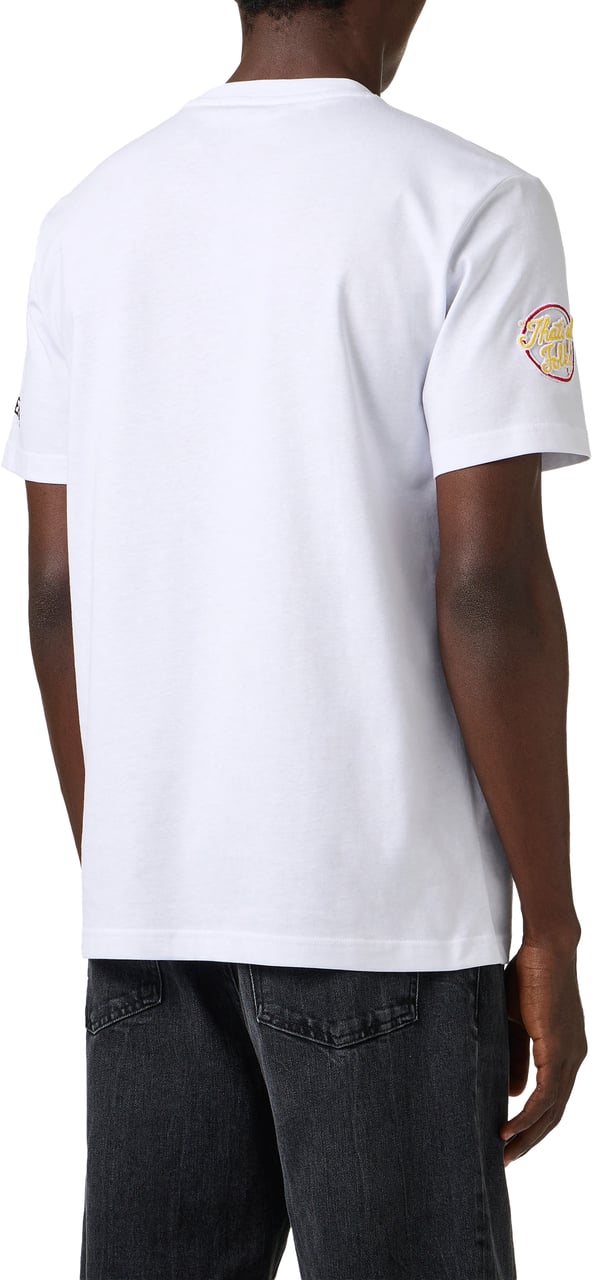 Iceberg Regular fit optic white cotton jersey T-shirt with Looney Tunes Wit