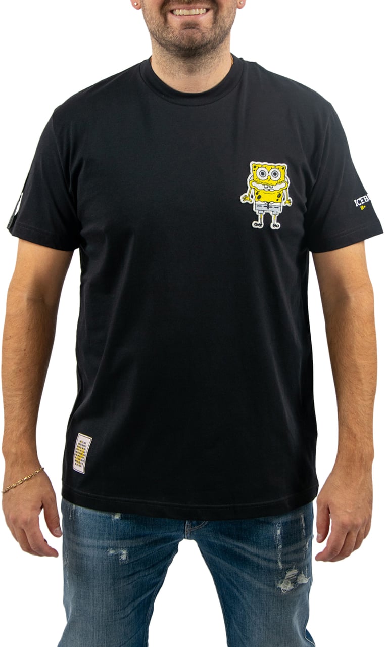 Iceberg Iceberg SpongeBob T-Shirt Zwart