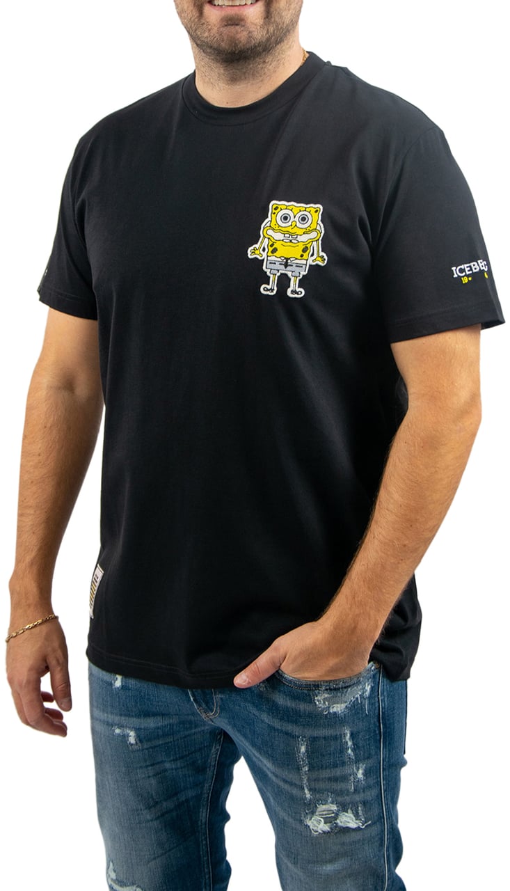 Iceberg Iceberg SpongeBob T-Shirt Zwart