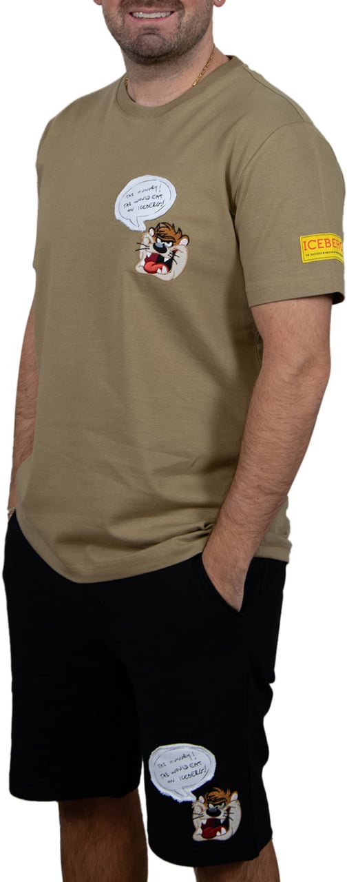 Iceberg Iceberg Looney Tunes T-Shirt Tasmanian Devil Groen
