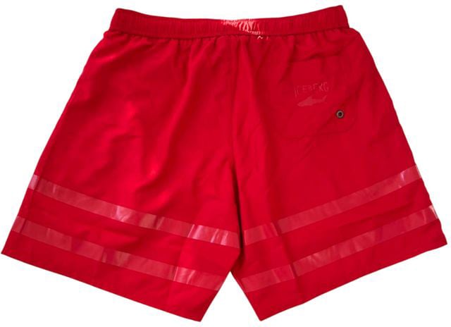 Iceberg Red Polyester Men Swim Short Divers