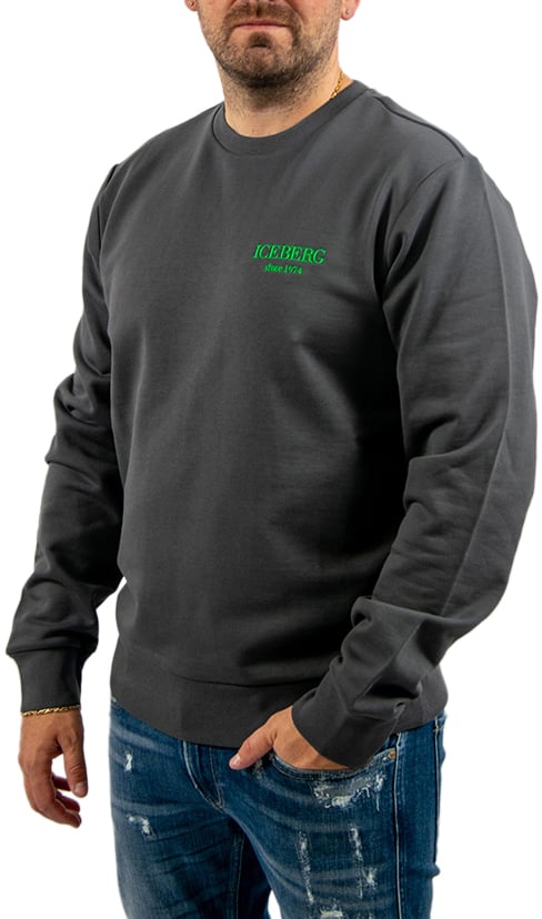 Iceberg Iceberg Basic Sweater Regular Fit Grijs