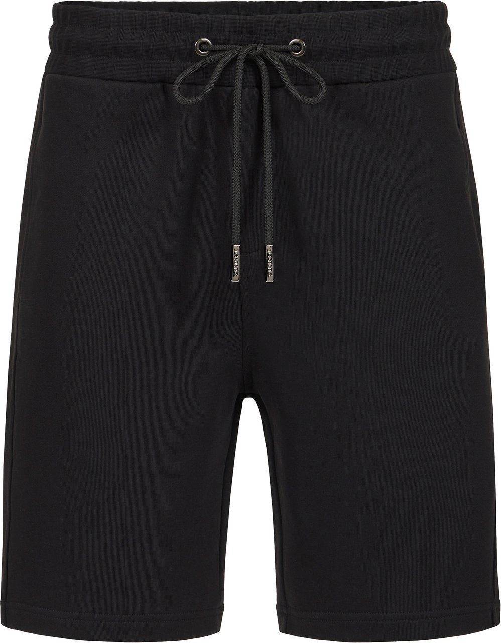 Iceberg Slim fit black cotton jersey Bermuda shorts Zwart