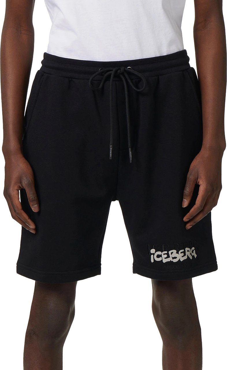 Iceberg Heren Korte Broek Zwart