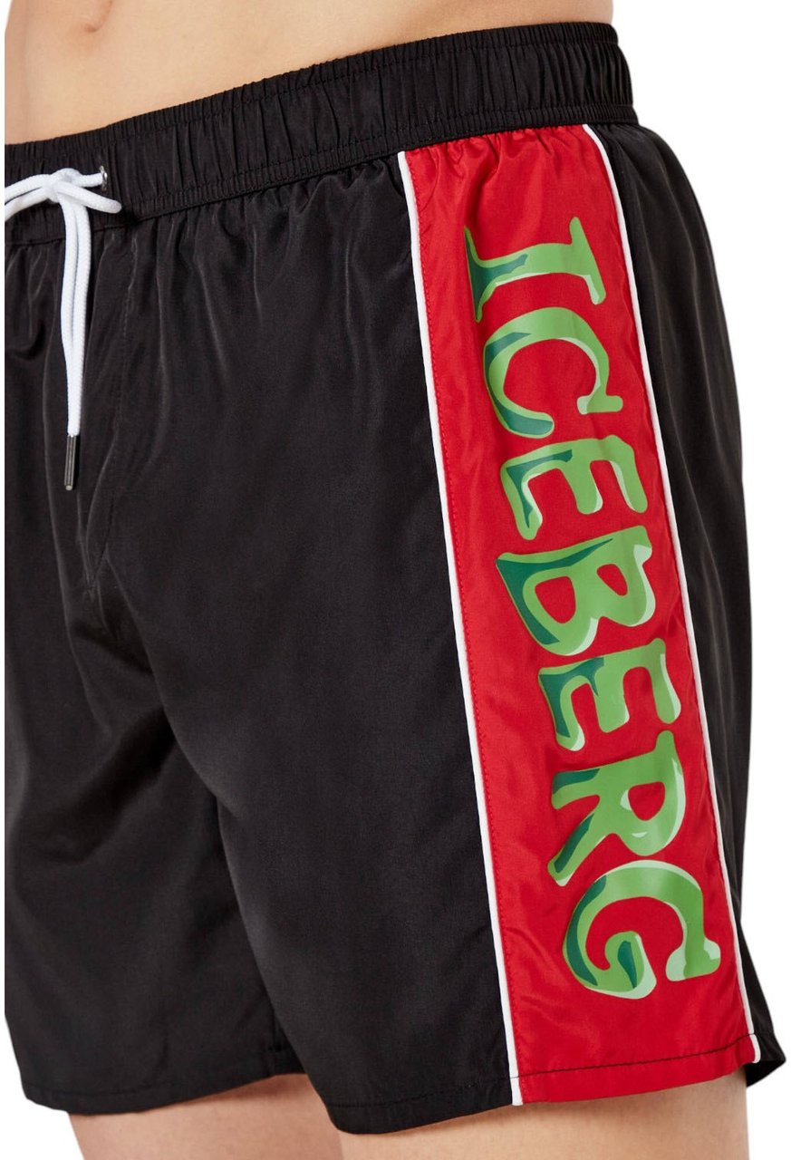 Iceberg Heren Korte Broek Zwart