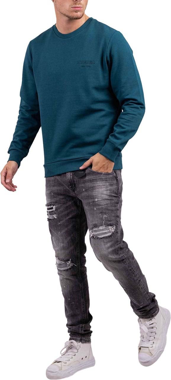 Iceberg 5C Felpa Heritage Logo Sweater Heren Blauw Blauw